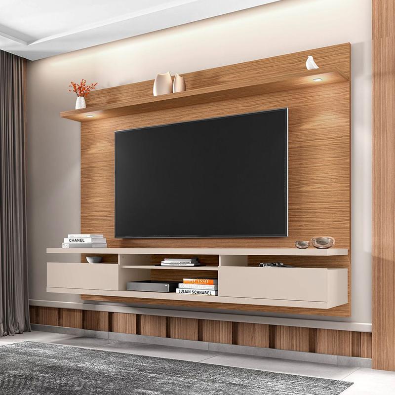 Painel Verona 220 Cm Sala Para Tv até 55 Polegadas - CASA D